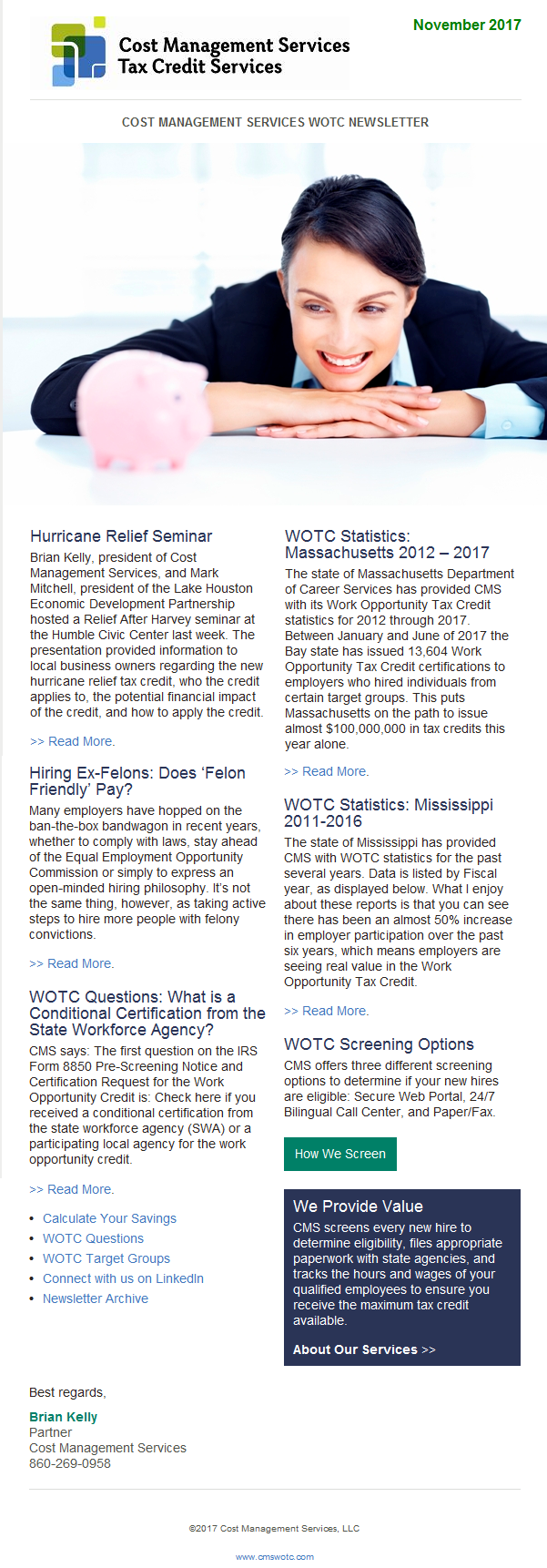 CMS WOTC Newsletter November 2017