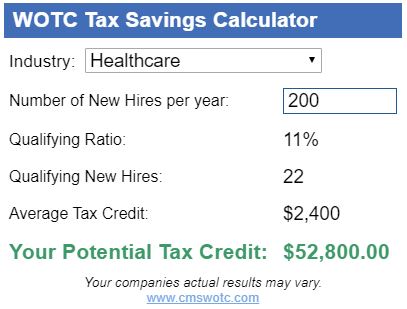 Work Opportunity Tax Credit Calculator WOTC