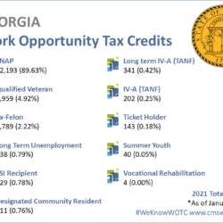 Work Opportunity Tax Credit Statistics Georgia - 2021